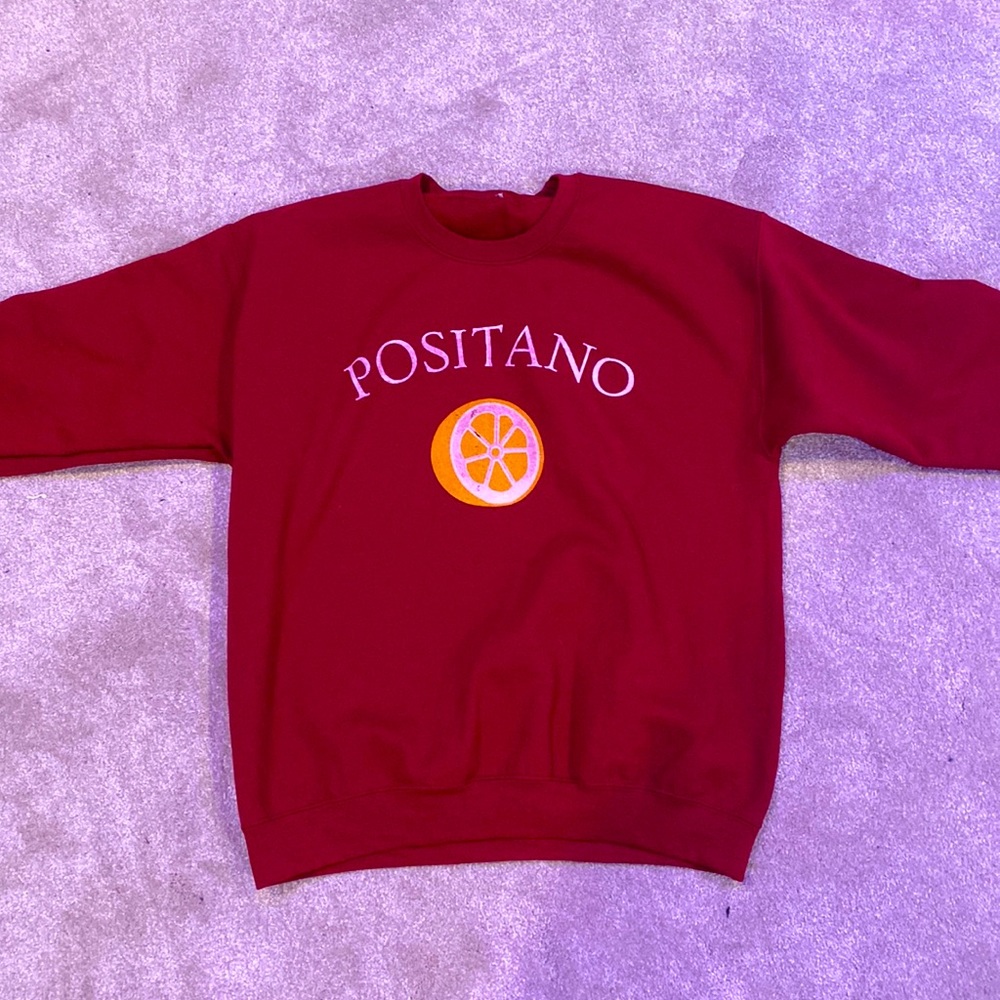 “Positano”- Graphic 90s antique sweater